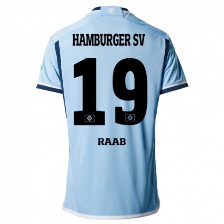 Kandiny Niño Camiseta Matheo Raab #19 Azul 2ª Equipación 2023/24 La Camisa Chile
