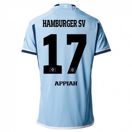 Kandiny Niño Camiseta Emmanuel Appiah #17 Azul 2ª Equipación 2023/24 La Camisa Chile