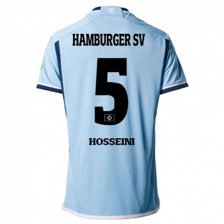 Kandiny Niño Camiseta Reza Hosseini #5 Azul 2ª Equipación 2023/24 La Camisa Chile