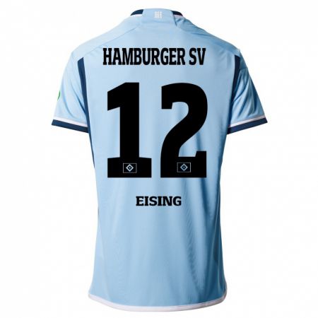 Kandiny Niño Camiseta Luis Eising #12 Azul 2ª Equipación 2023/24 La Camisa Chile