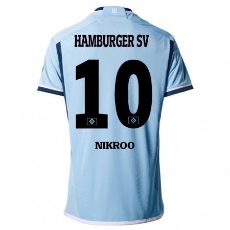 Kandiny Niño Camiseta Sepehr Nikroo #10 Azul 2ª Equipación 2023/24 La Camisa Chile