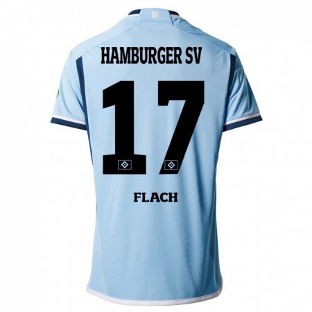 Kandiny Niño Camiseta Timon Flach #17 Azul 2ª Equipación 2023/24 La Camisa Chile
