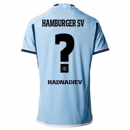 Kandiny Niño Camiseta Marko Hadnadjev #0 Azul 2ª Equipación 2023/24 La Camisa Chile