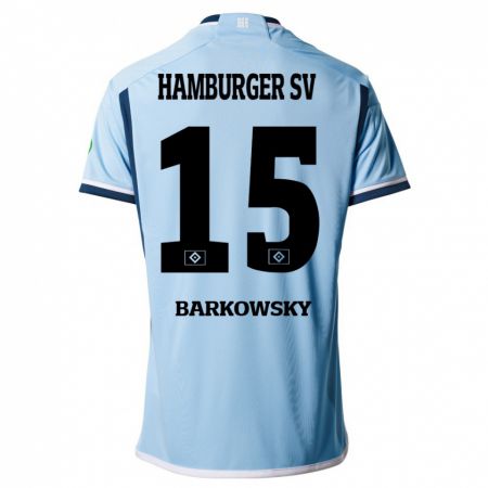 Kandiny Niño Camiseta Finn Barkowsky #15 Azul 2ª Equipación 2023/24 La Camisa Chile