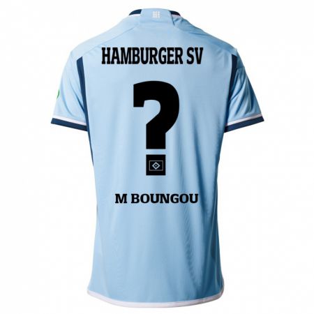 Kandiny Niño Camiseta Edmond Loubongo-M'boungou #0 Azul 2ª Equipación 2023/24 La Camisa Chile