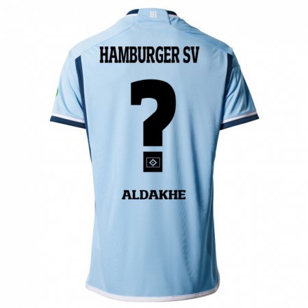 Kandiny Niño Camiseta Ather Aldakhe #0 Azul 2ª Equipación 2023/24 La Camisa Chile