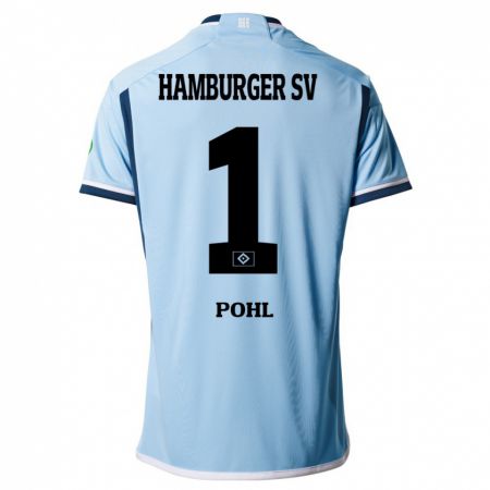 Kandiny Niño Camiseta Christina Pohl #1 Azul 2ª Equipación 2023/24 La Camisa Chile