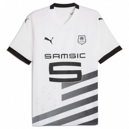Kandiny Niño Camiseta Ayoube Akabou #0 Blanco 2ª Equipación 2023/24 La Camisa Chile