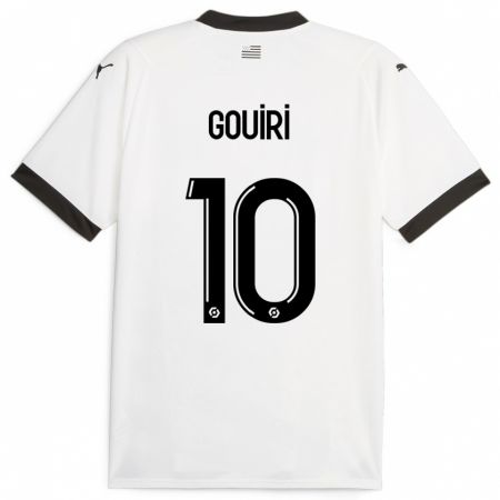 Kandiny Niño Camiseta Amine Gouiri #10 Blanco 2ª Equipación 2023/24 La Camisa Chile