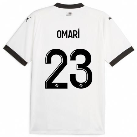Kandiny Niño Camiseta Warmed Omari #23 Blanco 2ª Equipación 2023/24 La Camisa Chile