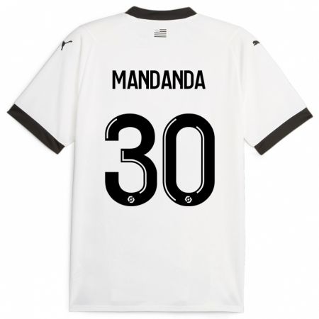 Kandiny Niño Camiseta Steve Mandanda #30 Blanco 2ª Equipación 2023/24 La Camisa Chile