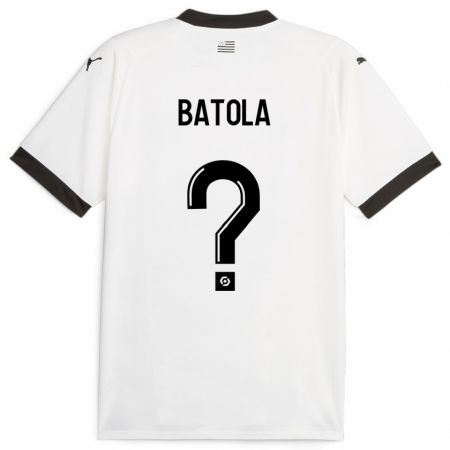 Kandiny Niño Camiseta Yann Batola #0 Blanco 2ª Equipación 2023/24 La Camisa Chile