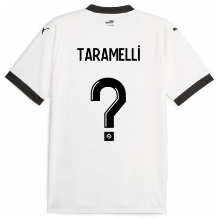 Kandiny Niño Camiseta Valentin Taramelli #0 Blanco 2ª Equipación 2023/24 La Camisa Chile