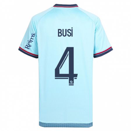 Kandiny Niño Camiseta Maxime Busi #4 Cielo Azul 2ª Equipación 2023/24 La Camisa Chile