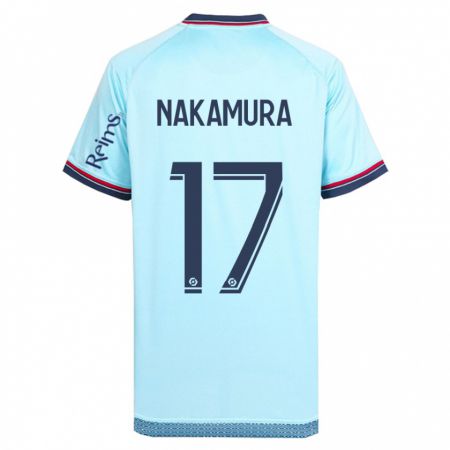 Kandiny Niño Camiseta Keito Nakamura #17 Cielo Azul 2ª Equipación 2023/24 La Camisa Chile