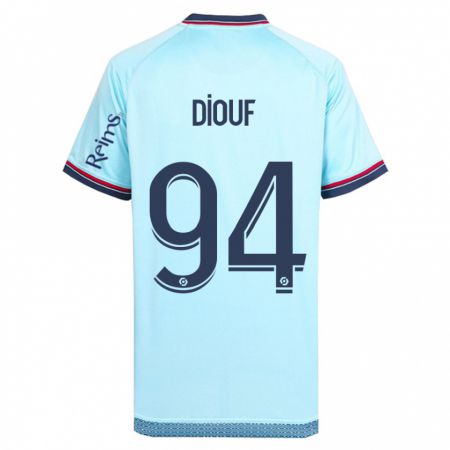 Kandiny Niño Camiseta Yehvann Diouf #94 Cielo Azul 2ª Equipación 2023/24 La Camisa Chile