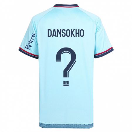 Kandiny Niño Camiseta Ansoumana Dansokho #0 Cielo Azul 2ª Equipación 2023/24 La Camisa Chile
