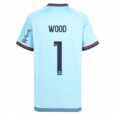 Kandiny Niño Camiseta Mackenzie Wood #1 Cielo Azul 2ª Equipación 2023/24 La Camisa Chile