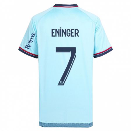 Kandiny Niño Camiseta Thelma Eninger #7 Cielo Azul 2ª Equipación 2023/24 La Camisa Chile