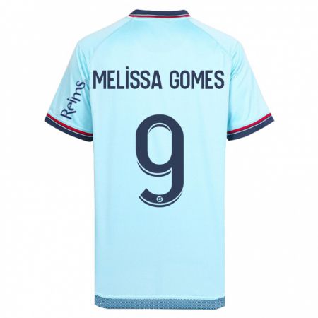 Kandiny Niño Camiseta Melissa Ferreira Gomes #9 Cielo Azul 2ª Equipación 2023/24 La Camisa Chile