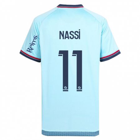 Kandiny Niño Camiseta Jade Nassi #11 Cielo Azul 2ª Equipación 2023/24 La Camisa Chile
