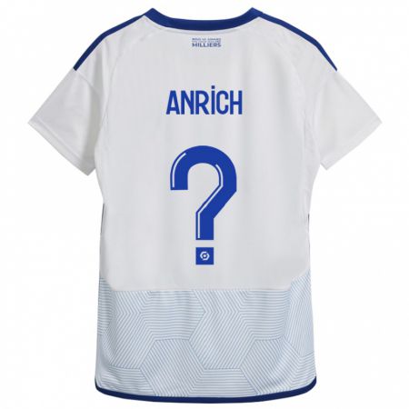 Kandiny Niño Camiseta Melchior Anrich #0 Blanco 2ª Equipación 2023/24 La Camisa Chile