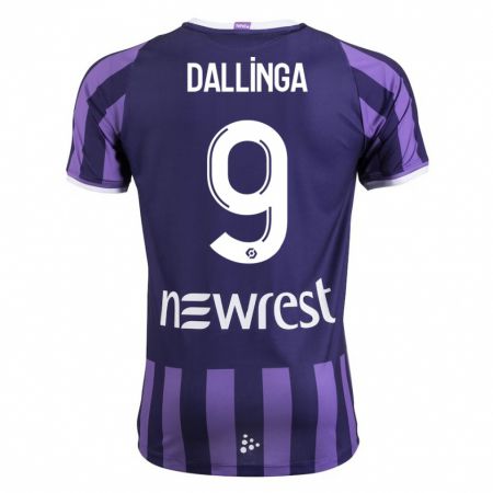 Kandiny Niño Camiseta Thijs Dallinga #9 Morado 2ª Equipación 2023/24 La Camisa Chile