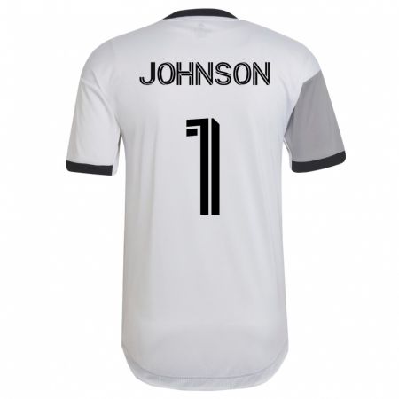 Kandiny Niño Camiseta Sean Johnson #1 Blanco 2ª Equipación 2023/24 La Camisa Chile