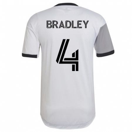 Kandiny Niño Camiseta Michael Bradley #4 Blanco 2ª Equipación 2023/24 La Camisa Chile