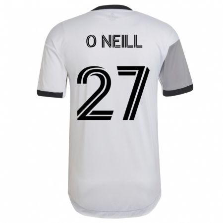 Kandiny Niño Camiseta Shane O'neill #27 Blanco 2ª Equipación 2023/24 La Camisa Chile