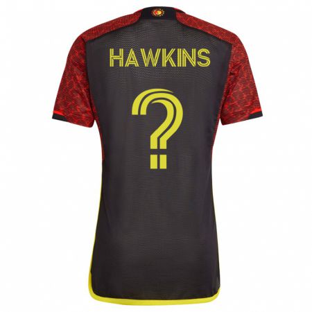 Kandiny Niño Camiseta Stuart Hawkins #0 Naranja 2ª Equipación 2023/24 La Camisa Chile