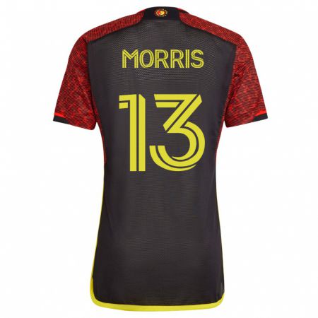 Kandiny Niño Camiseta Jordan Morris #13 Naranja 2ª Equipación 2023/24 La Camisa Chile