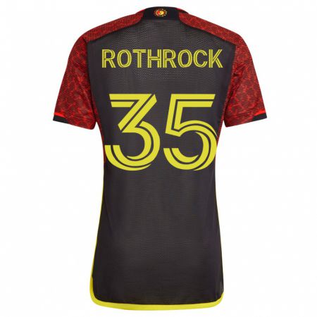 Kandiny Niño Camiseta Paul Rothrock #35 Naranja 2ª Equipación 2023/24 La Camisa Chile