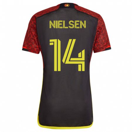 Kandiny Niño Camiseta Taylor Nielsen #14 Naranja 2ª Equipación 2023/24 La Camisa Chile