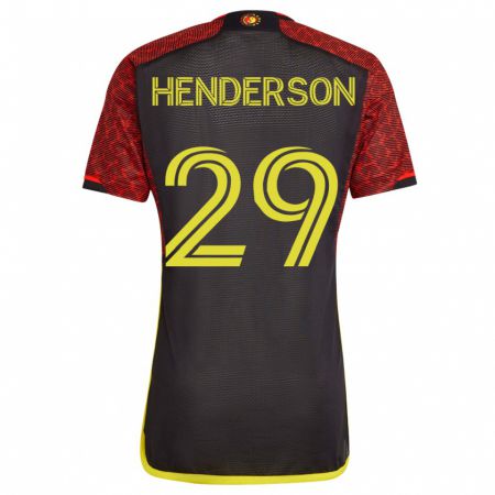 Kandiny Niño Camiseta Anna Henderson #29 Naranja 2ª Equipación 2023/24 La Camisa Chile