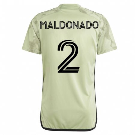 Kandiny Niño Camiseta Denil Maldonado #2 Verde 2ª Equipación 2023/24 La Camisa Chile