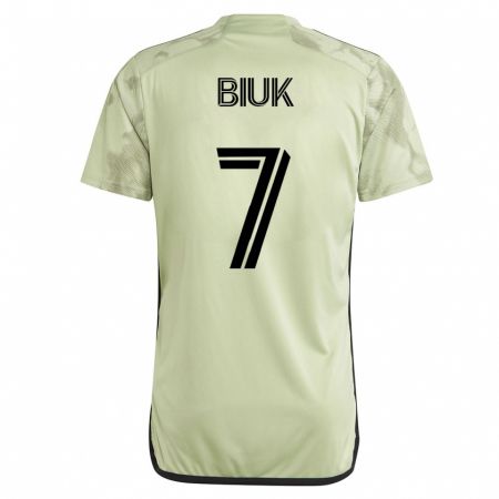 Kandiny Niño Camiseta Stipe Biuk #7 Verde 2ª Equipación 2023/24 La Camisa Chile