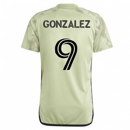 Kandiny Niño Camiseta Mario González #9 Verde 2ª Equipación 2023/24 La Camisa Chile