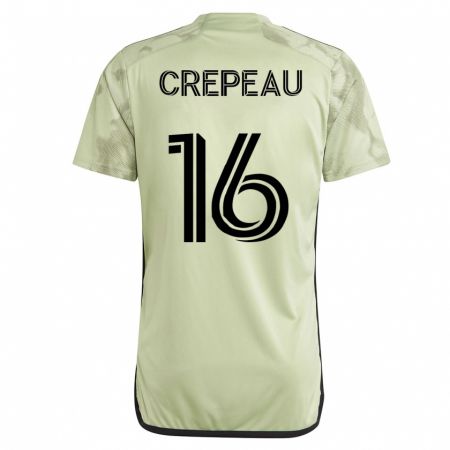Kandiny Niño Camiseta Maxime Crépeau #16 Verde 2ª Equipación 2023/24 La Camisa Chile