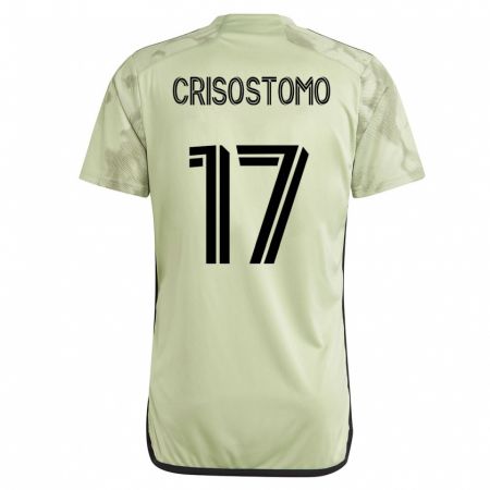 Kandiny Niño Camiseta Danny Crisostomo #17 Verde 2ª Equipación 2023/24 La Camisa Chile