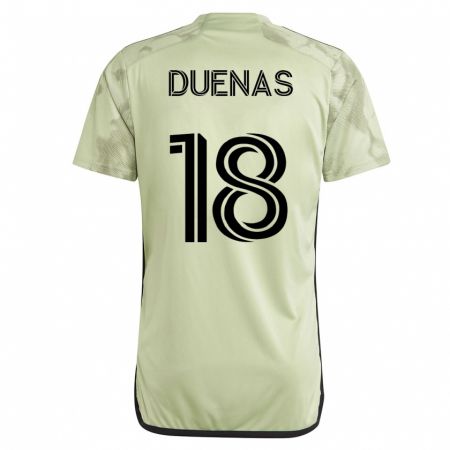 Kandiny Niño Camiseta Érik Dueñas #18 Verde 2ª Equipación 2023/24 La Camisa Chile