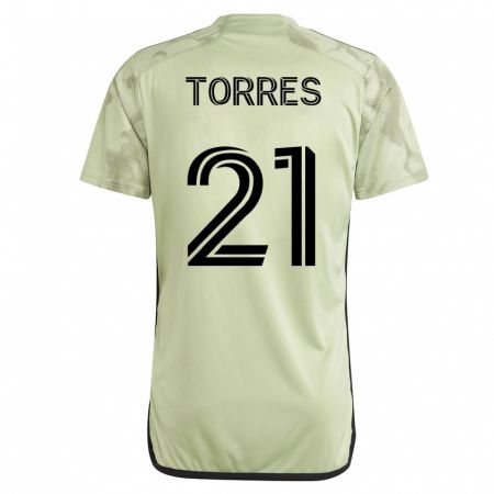 Kandiny Niño Camiseta Christian Torres #21 Verde 2ª Equipación 2023/24 La Camisa Chile