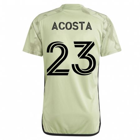 Kandiny Niño Camiseta Kellyn Acosta #23 Verde 2ª Equipación 2023/24 La Camisa Chile