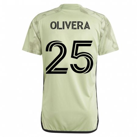 Kandiny Niño Camiseta Cristian Olivera #25 Verde 2ª Equipación 2023/24 La Camisa Chile