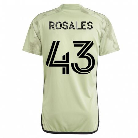 Kandiny Niño Camiseta Diego Rosales #43 Verde 2ª Equipación 2023/24 La Camisa Chile
