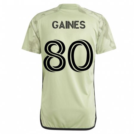 Kandiny Niño Camiseta Julian Gaines #80 Verde 2ª Equipación 2023/24 La Camisa Chile