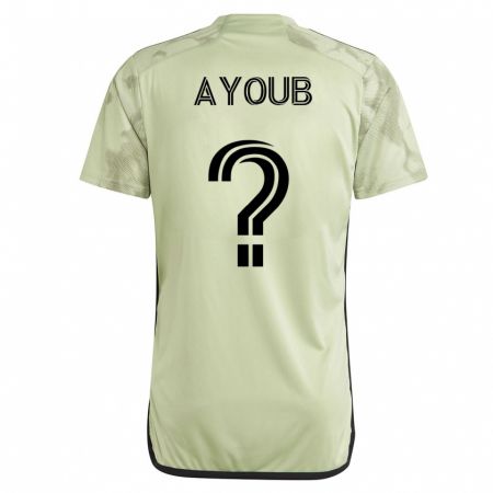 Kandiny Niño Camiseta Ryan Ayoub #0 Verde 2ª Equipación 2023/24 La Camisa Chile