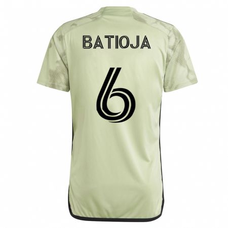 Kandiny Niño Camiseta Jeremy Batioja #6 Verde 2ª Equipación 2023/24 La Camisa Chile