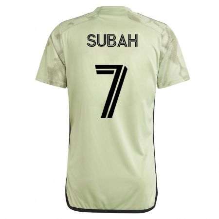 Kandiny Niño Camiseta Yekeson Subah #7 Verde 2ª Equipación 2023/24 La Camisa Chile