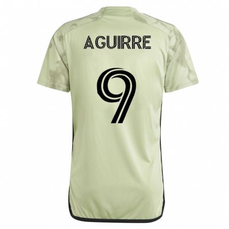 Kandiny Niño Camiseta Dustin Aguirre #9 Verde 2ª Equipación 2023/24 La Camisa Chile